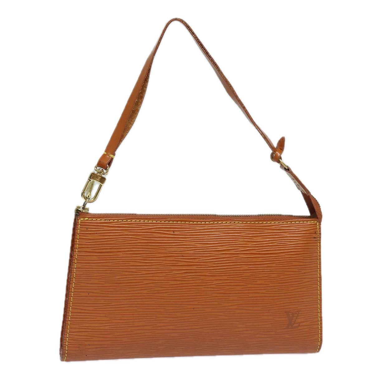 LOUIS VUITTON Epi Pochette Accessoires Pouch Brown M52953 LV 84124