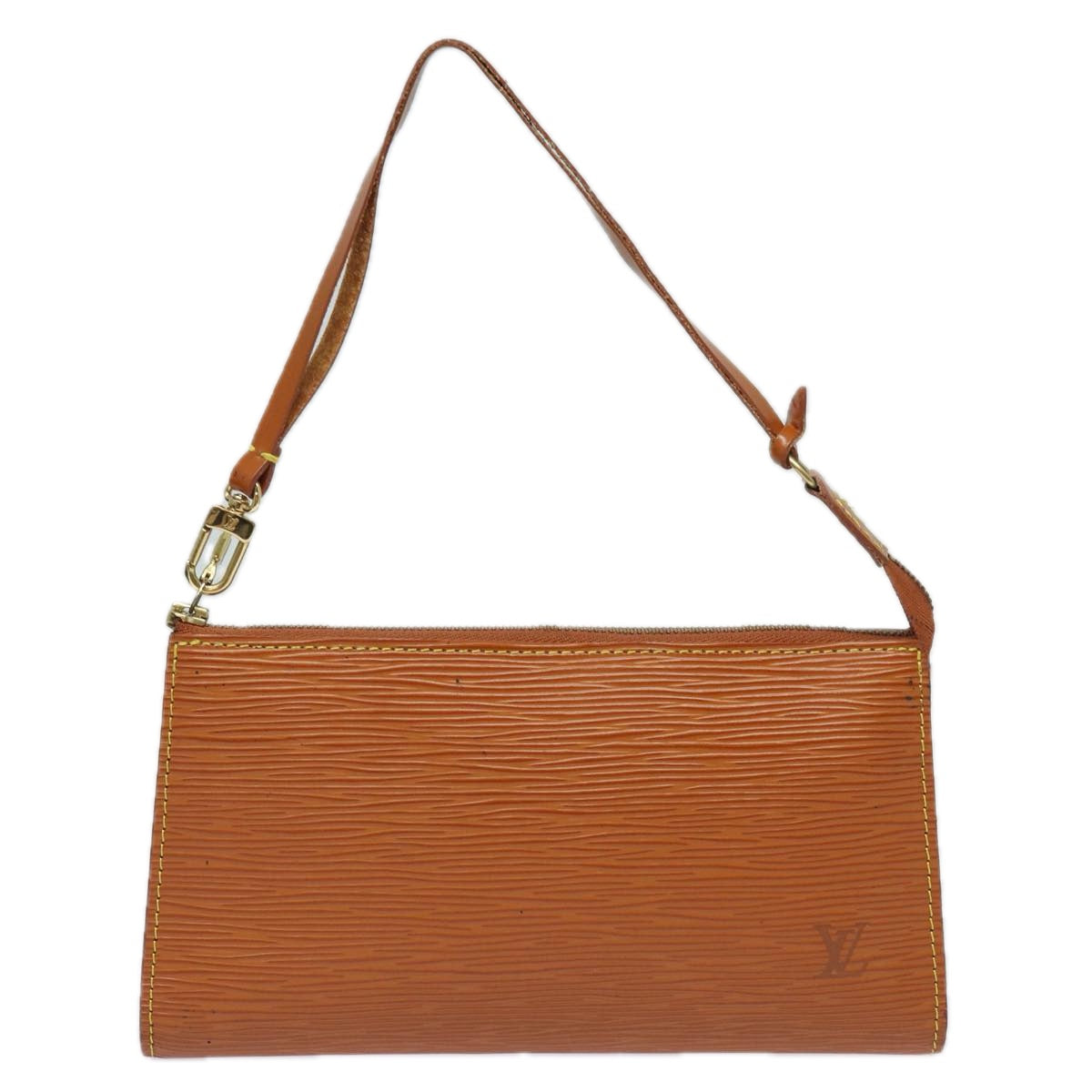 LOUIS VUITTON Epi Pochette Accessoires Pouch Brown M52953 LV 84124