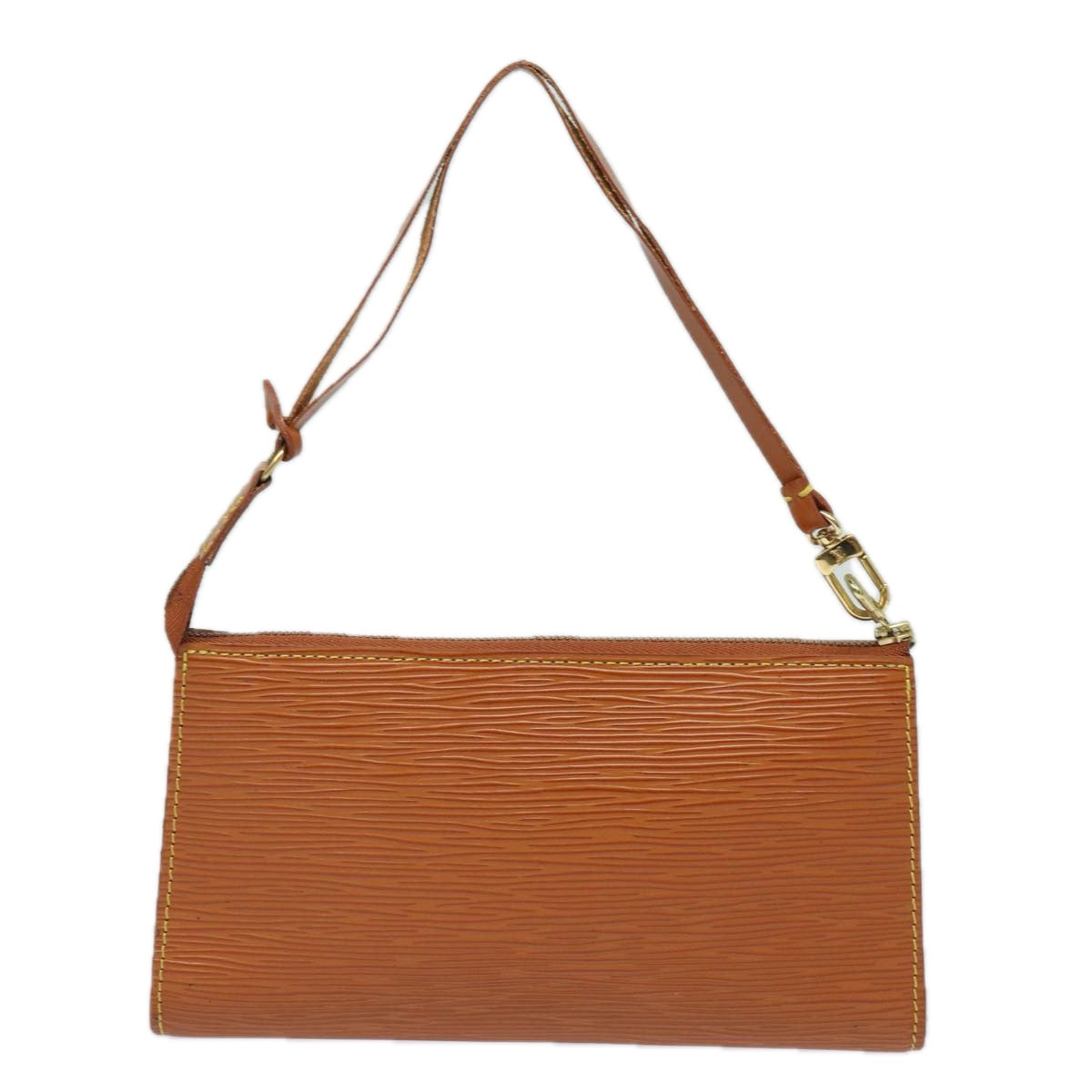 LOUIS VUITTON Epi Pochette Accessoires Pouch Brown M52953 LV 84124
