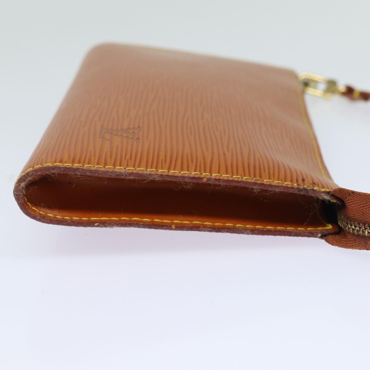 LOUIS VUITTON Epi Pochette Accessoires Pouch Brown M52953 LV 84124
