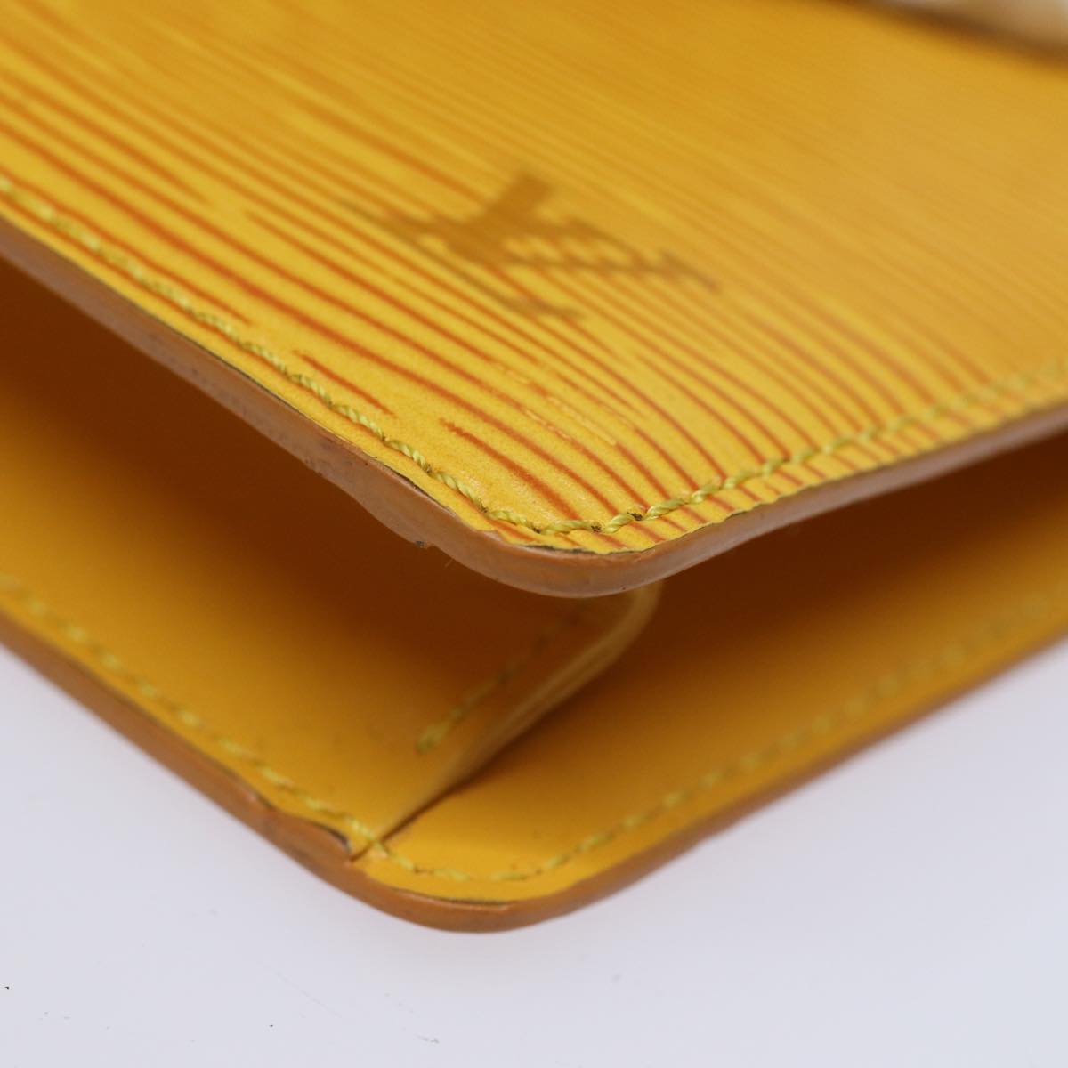 LOUIS VUITTON Epi Poche Toilette 15 Pouch Yellow LV 84125