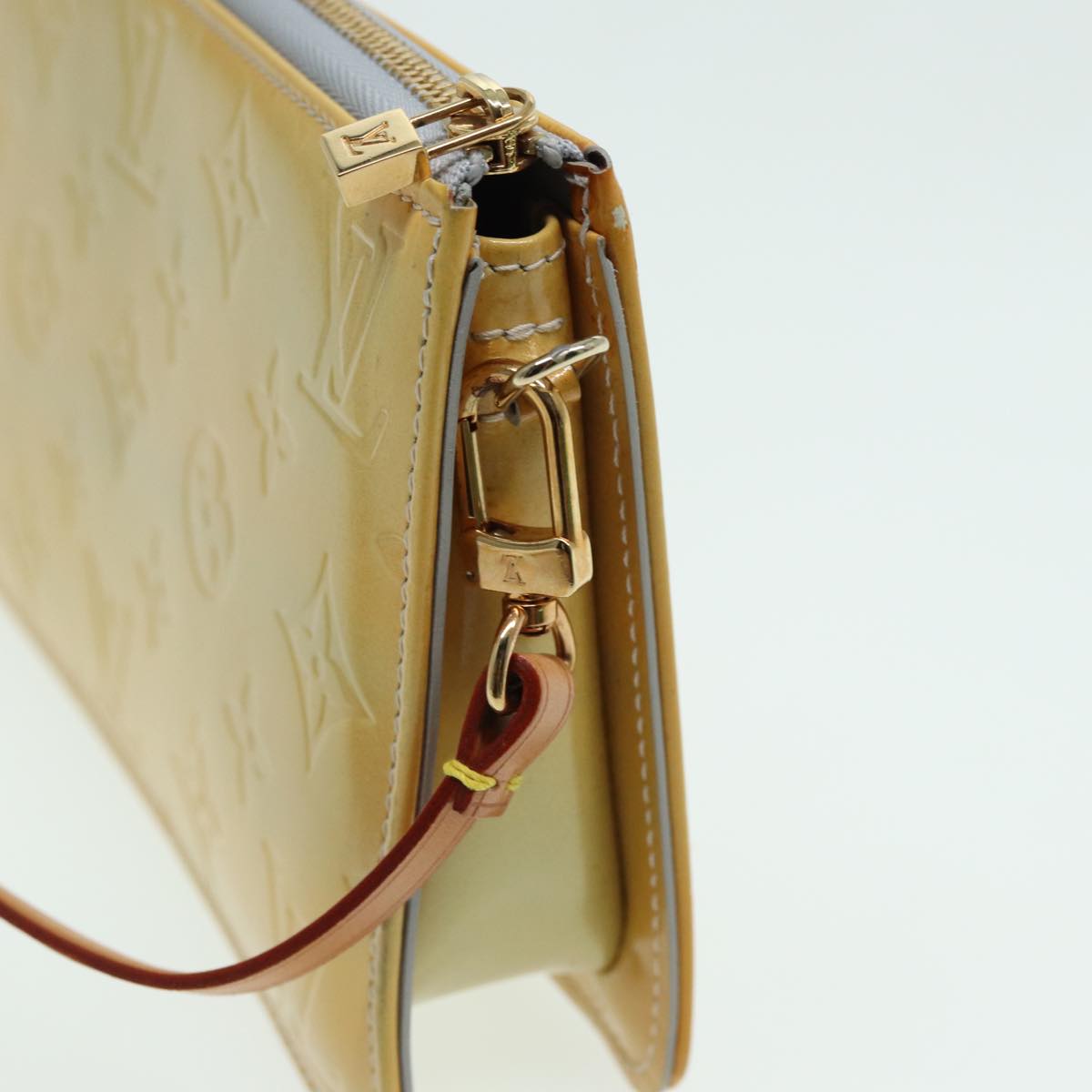 LOUIS VUITTON Monogram Vernis Lexington Accessory Pouch Gris M91056 84126