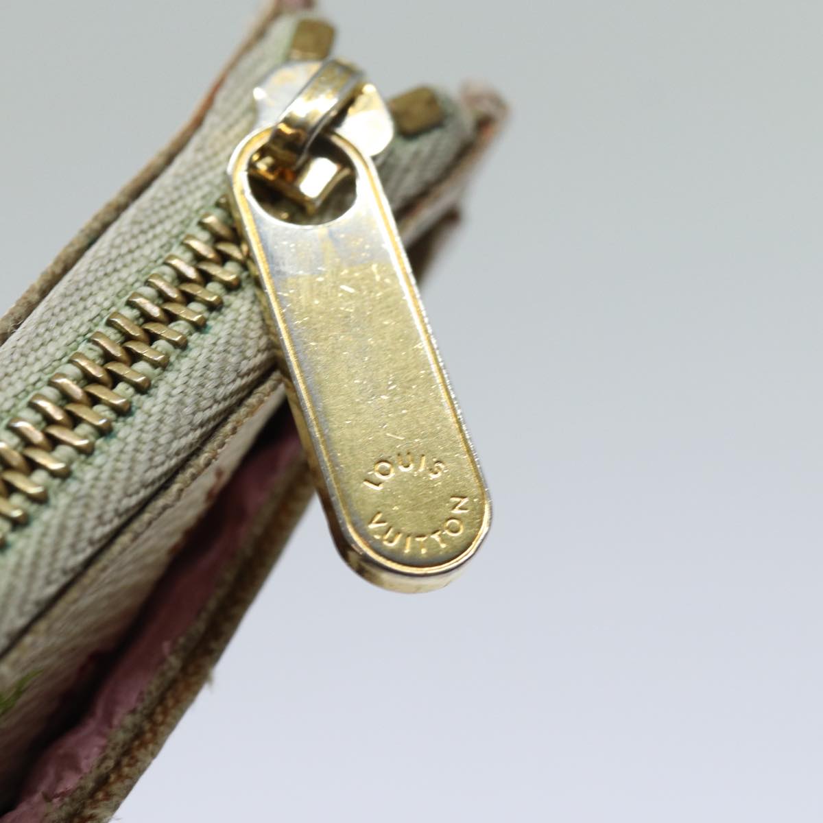 LOUIS VUITTON  Multicolor Pochette ClesNM Coin Purse White M93734 LV 84128