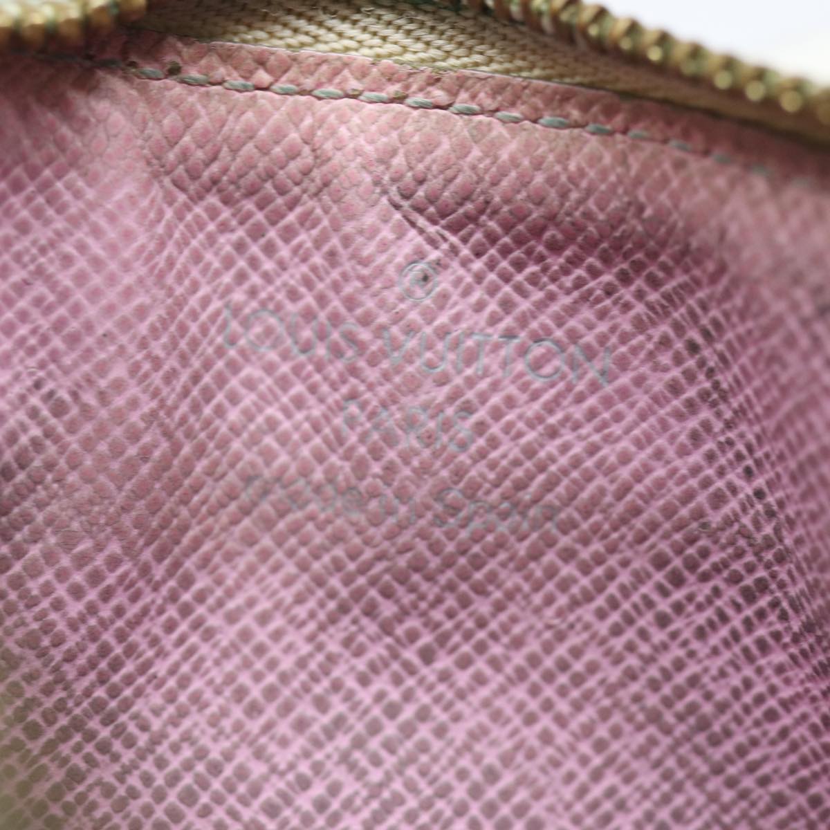 LOUIS VUITTON  Multicolor Pochette ClesNM Coin Purse White M93734 LV 84128