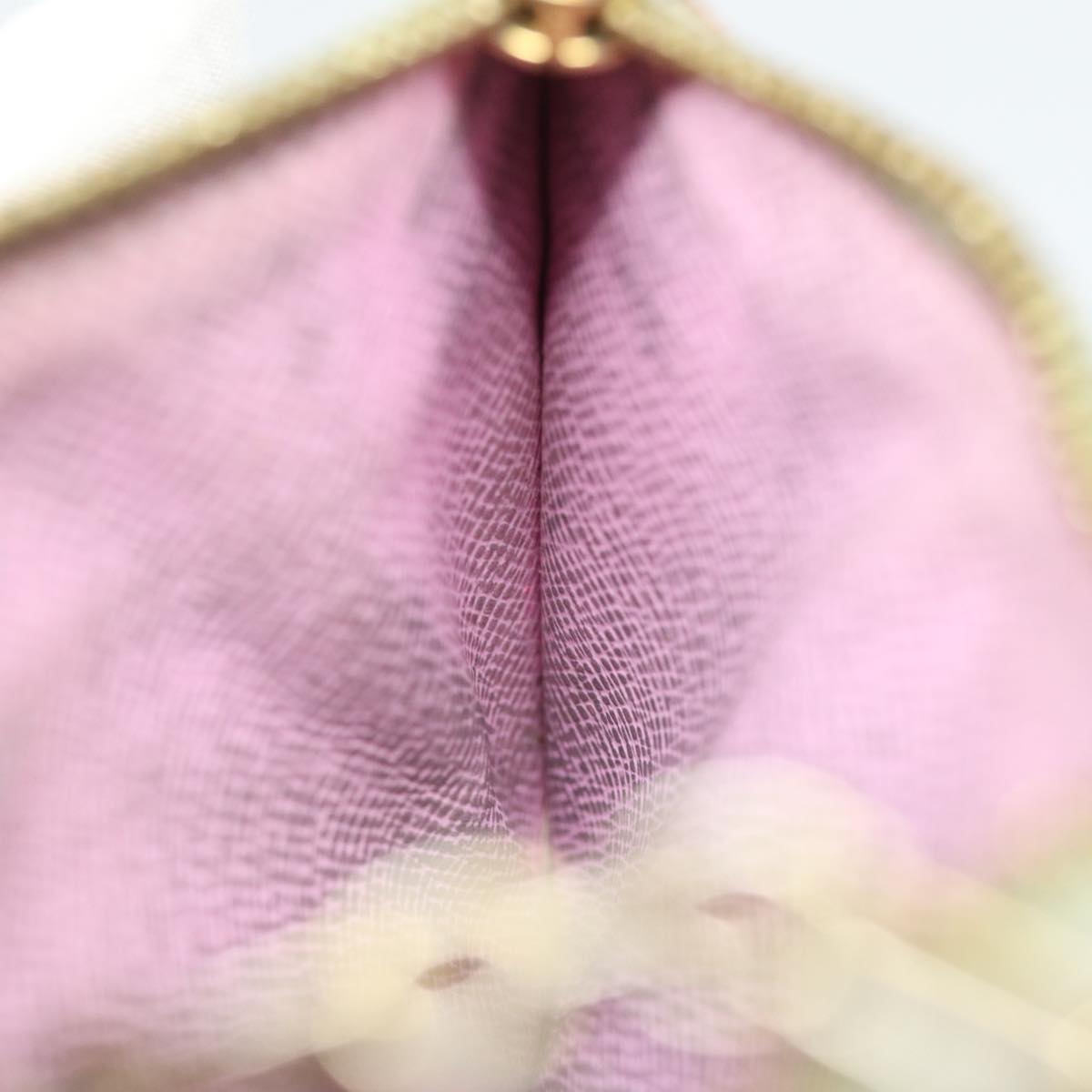 LOUIS VUITTON  Multicolor Pochette ClesNM Coin Purse White M93734 LV 84128