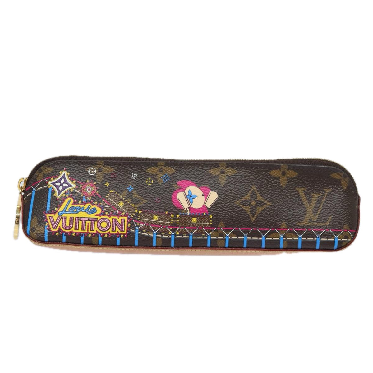 LOUIS VUITTON Monogram Vivienne Trousse Elizabeth Pen Case GI0539 LV 84129