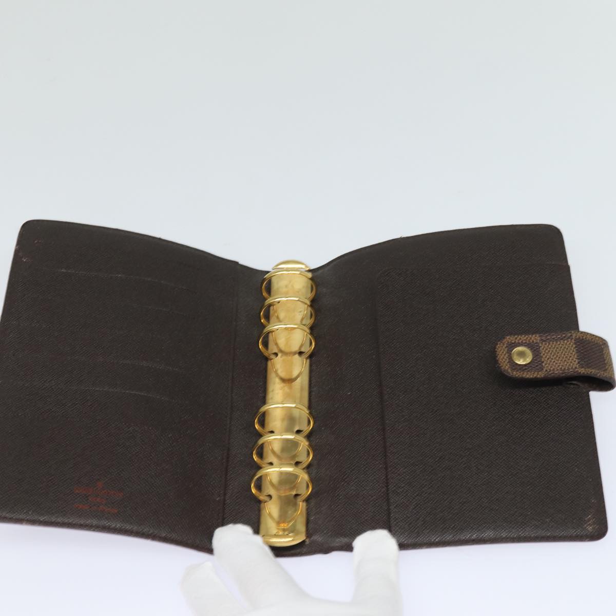 LOUIS VUITTON Damier Ebene Agenda MM Day Planner Cover R20240 LV 84132