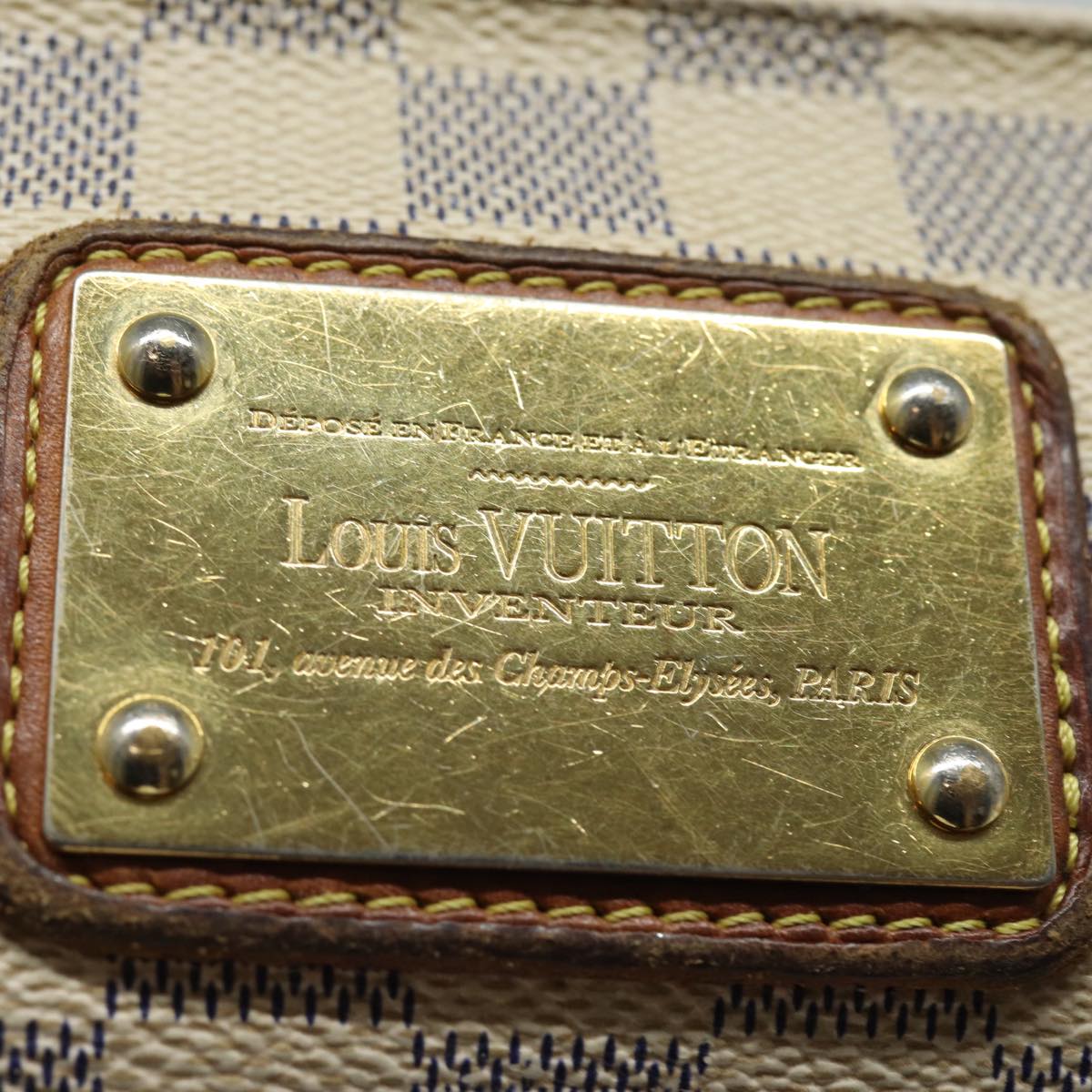 LOUIS VUITTON Damier Azur Eva Shoulder Bag 2way N55214 LV 84137