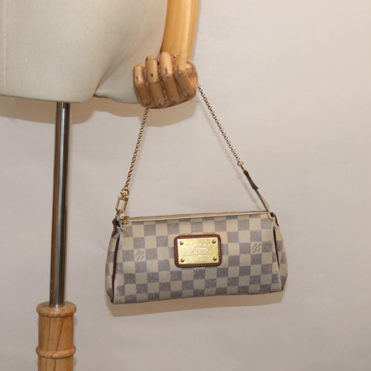 LOUIS VUITTON Damier Azur Eva Shoulder Bag 2way N55214 LV 84137