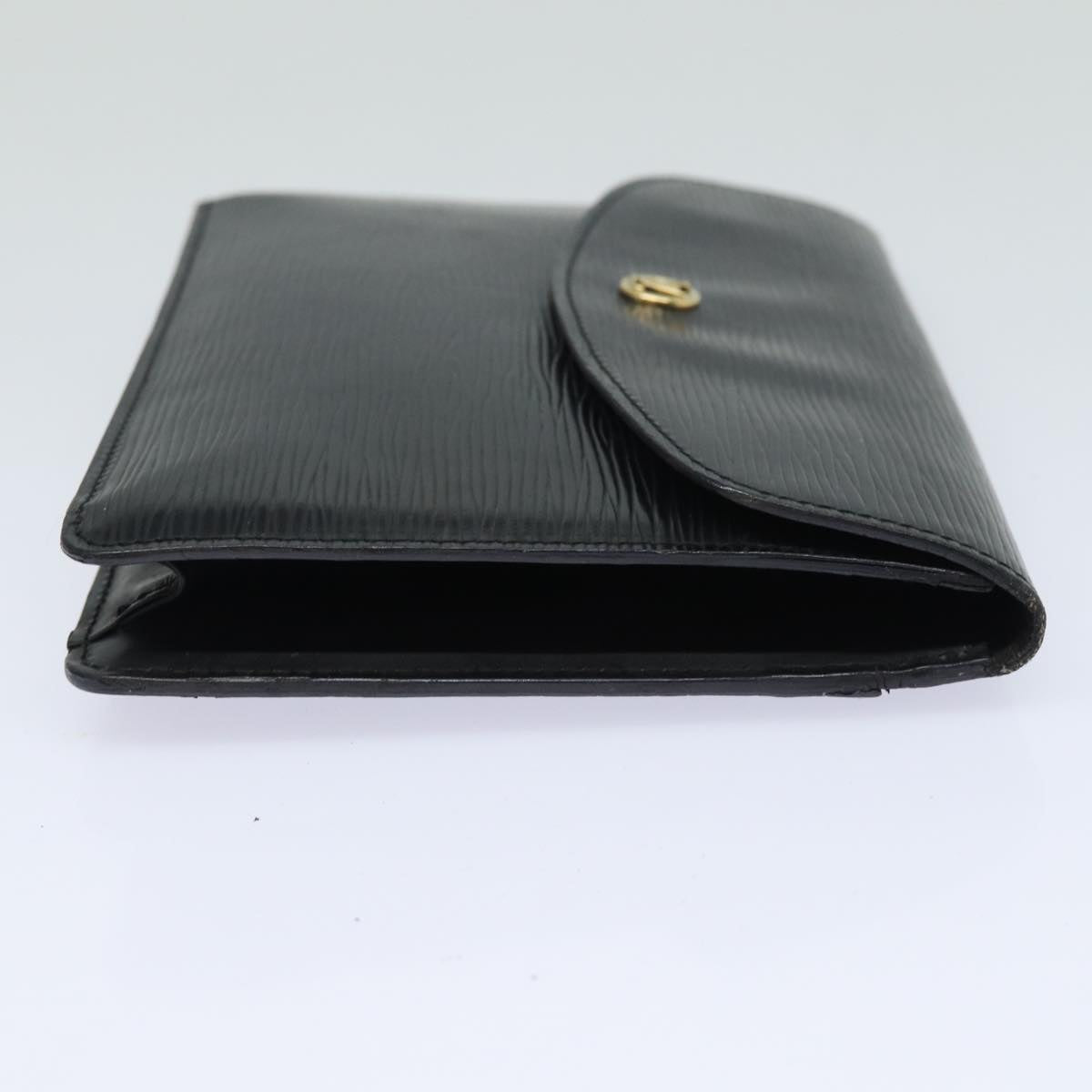 LOUIS VUITTON Epi Montaigne 23 Clutch Bag Black M52662 LV 84140