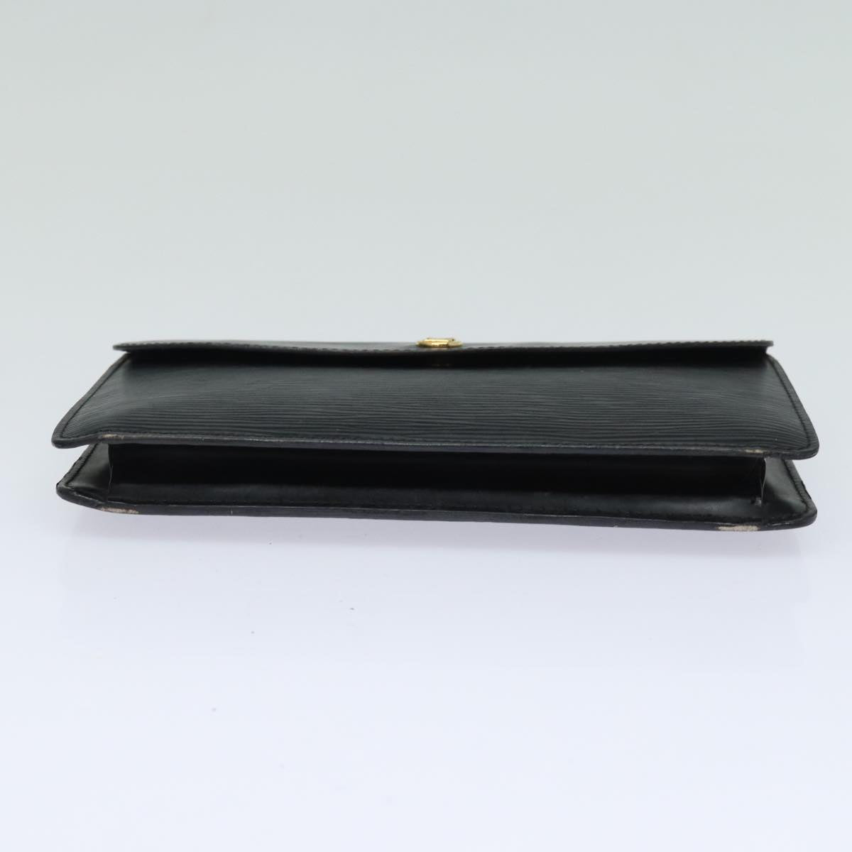 LOUIS VUITTON Epi Montaigne 23 Clutch Bag Black M52662 LV 84140