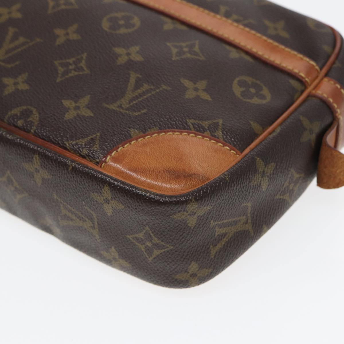 LOUIS VUITTON Monogram Compiegne 28 Clutch Bag M51845 LV 84142