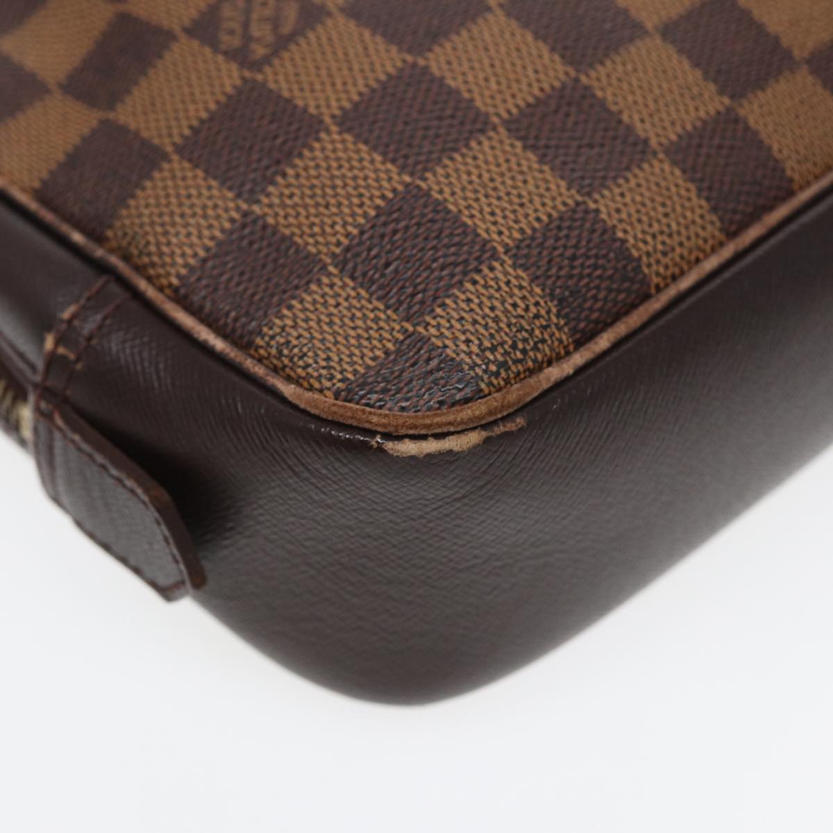 LOUIS VUITTON Damier Ebene Trousse Toilette Clutch Bag N47623 LV 84147