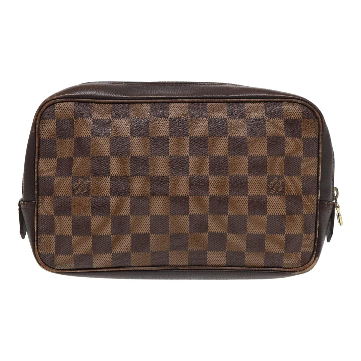 LOUIS VUITTON Damier Ebene Trousse Toilette Clutch Bag N47623 LV 84147