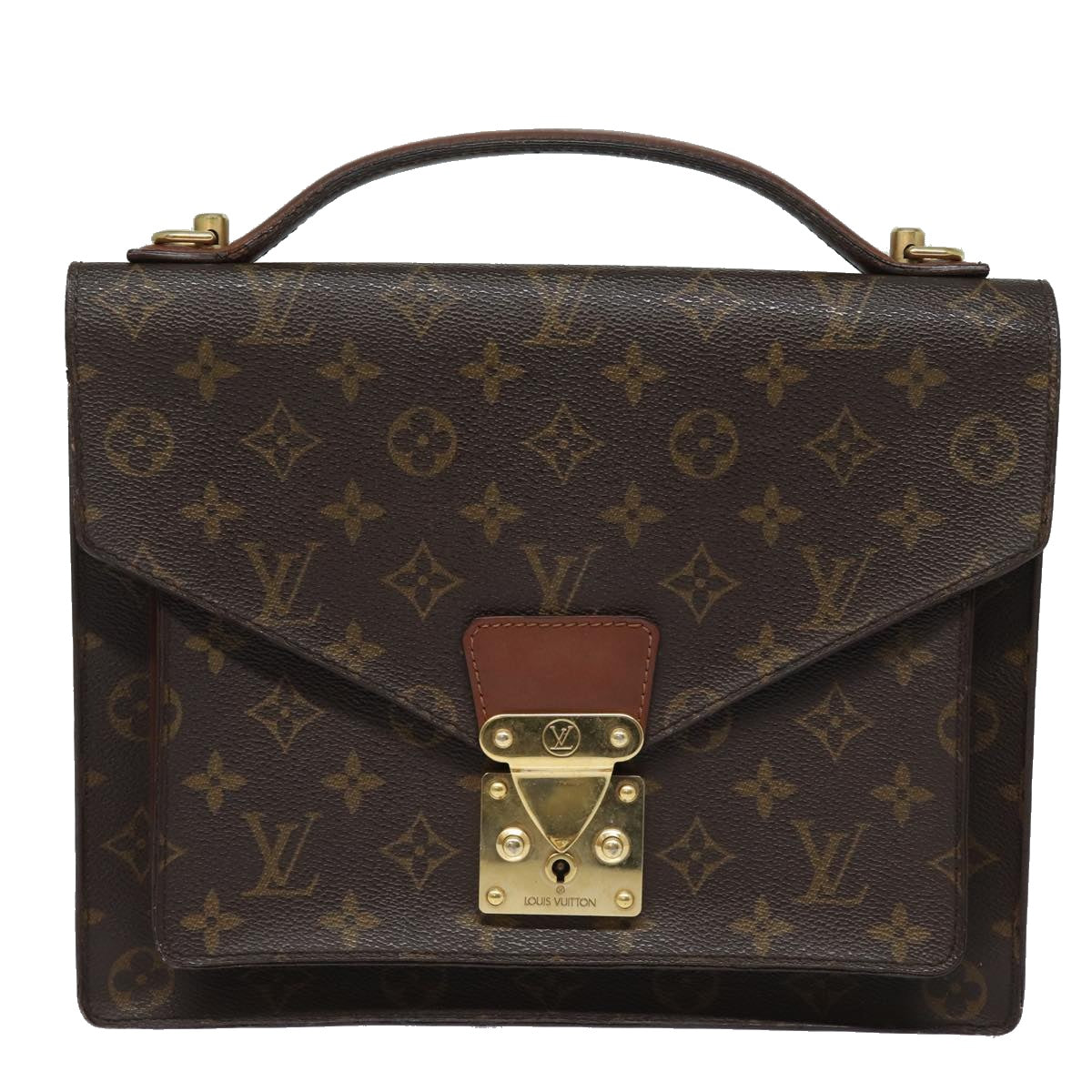 LOUIS VUITTON Monogram Monceau 28 Hand Bag 2way M51185 LV 84149