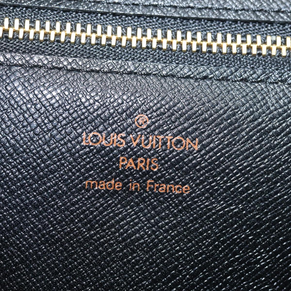 LOUIS VUITTON Epi Montaigne 27 Clutch Bag Black M52652 LV 84158