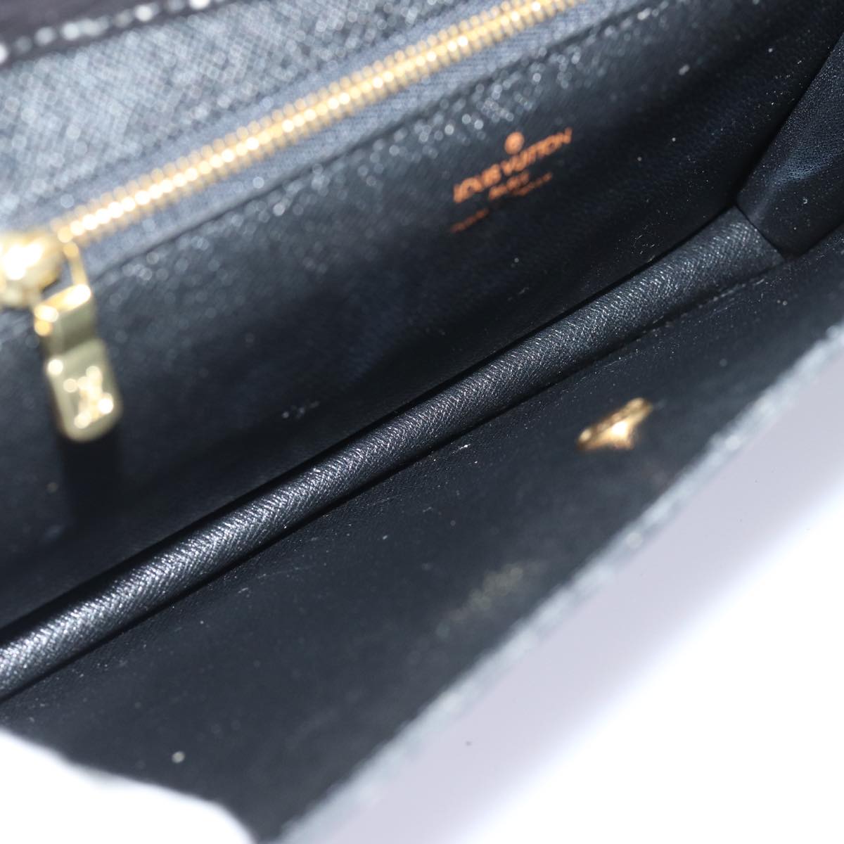 LOUIS VUITTON Epi Montaigne 27 Clutch Bag Black M52652 LV 84158