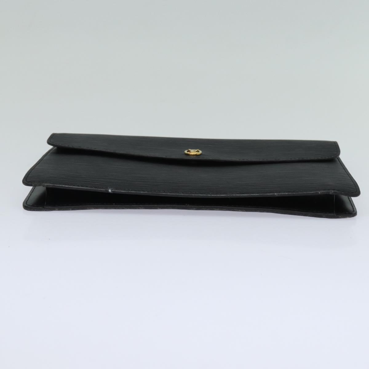 LOUIS VUITTON Epi Montaigne 27 Clutch Bag Black M52652 LV 84158