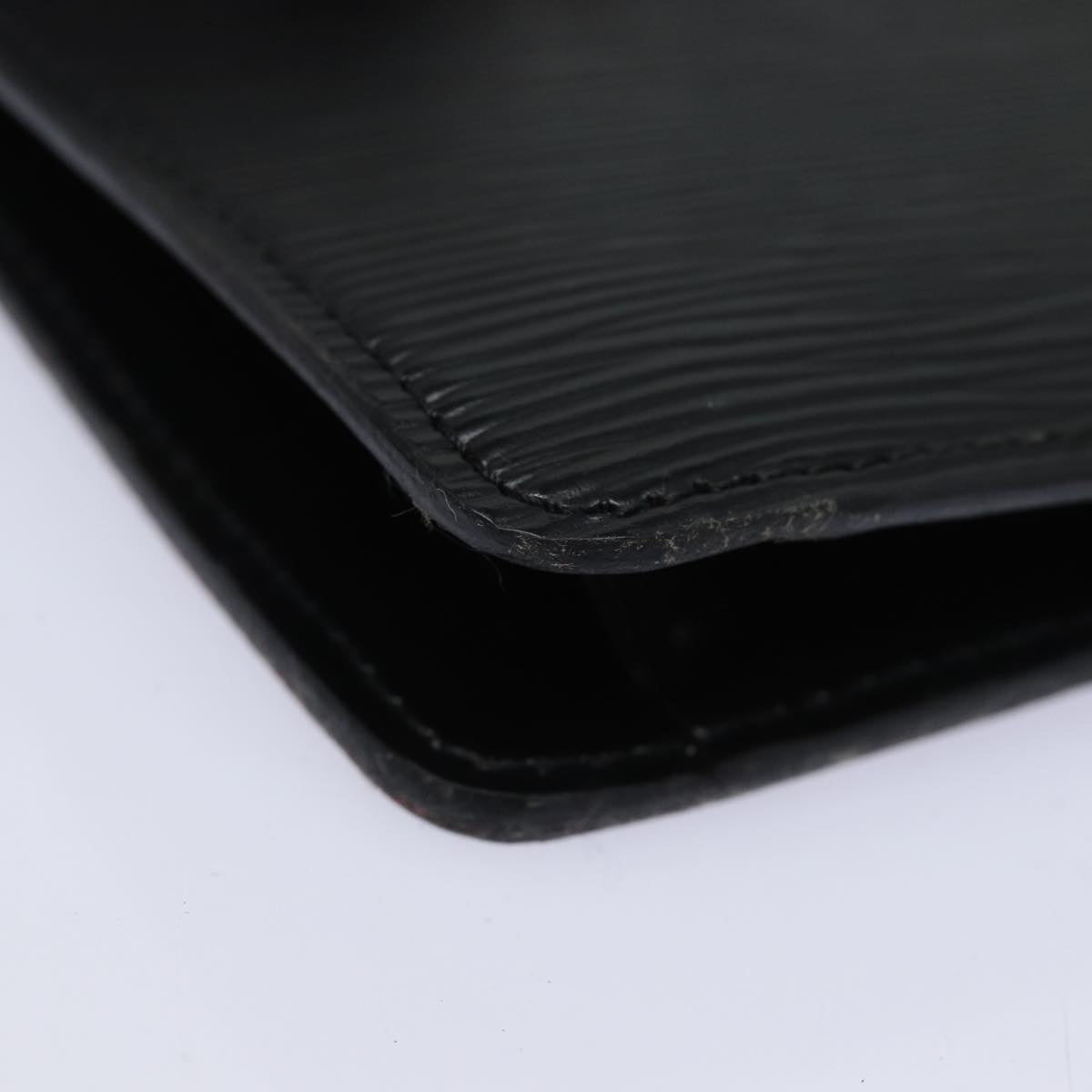 LOUIS VUITTON Epi Montaigne 27 Clutch Bag Black M52652 LV 84158