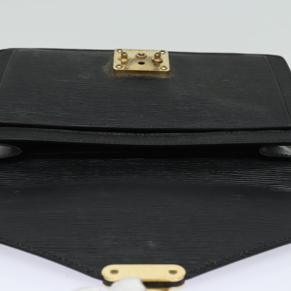 LOUIS VUITTON Epi Serie Dragonne Hand Bag Black Noir M52612 LV 84159