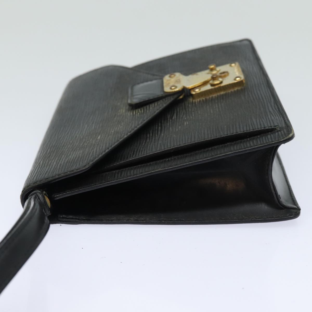 LOUIS VUITTON Epi Serie Dragonne Hand Bag Black Noir M52612 LV 84159