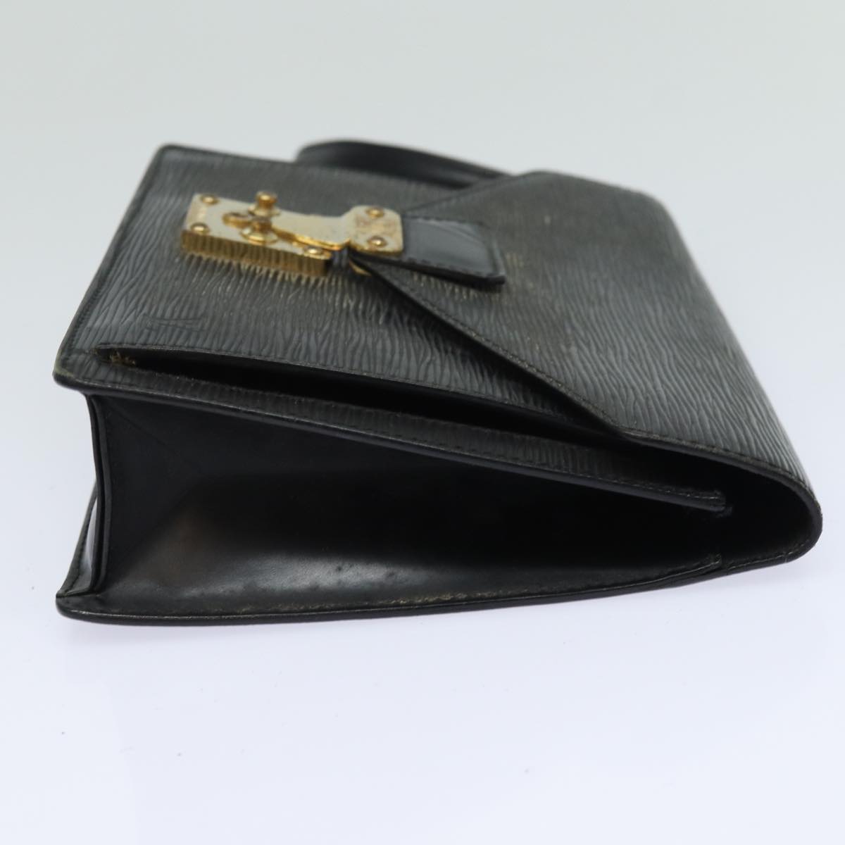 LOUIS VUITTON Epi Serie Dragonne Hand Bag Black Noir M52612 LV 84159