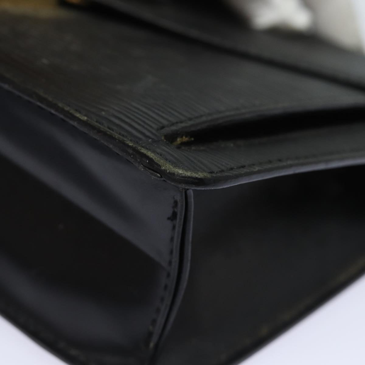 LOUIS VUITTON Epi Serie Dragonne Hand Bag Black Noir M52612 LV 84159