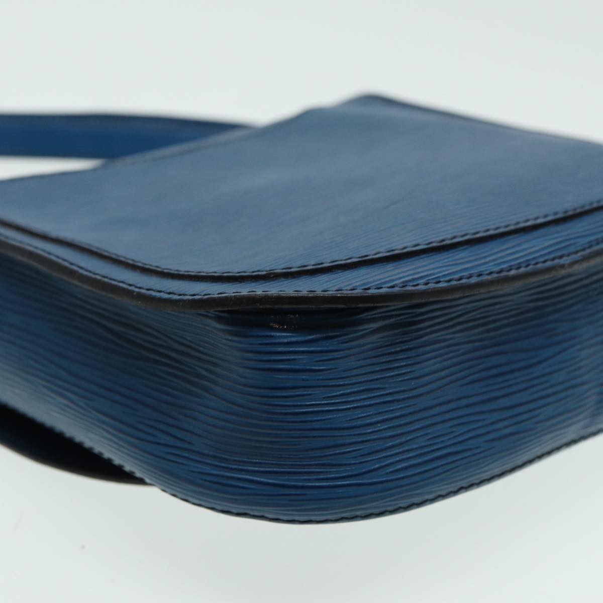 LOUIS VUITTON Epi Saint Cloud GM Shoulder Bag Toledo Blue M52195 LV 84160