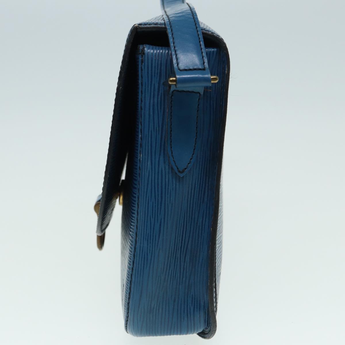 LOUIS VUITTON Epi Saint Cloud GM Shoulder Bag Toledo Blue M52195 LV 84160
