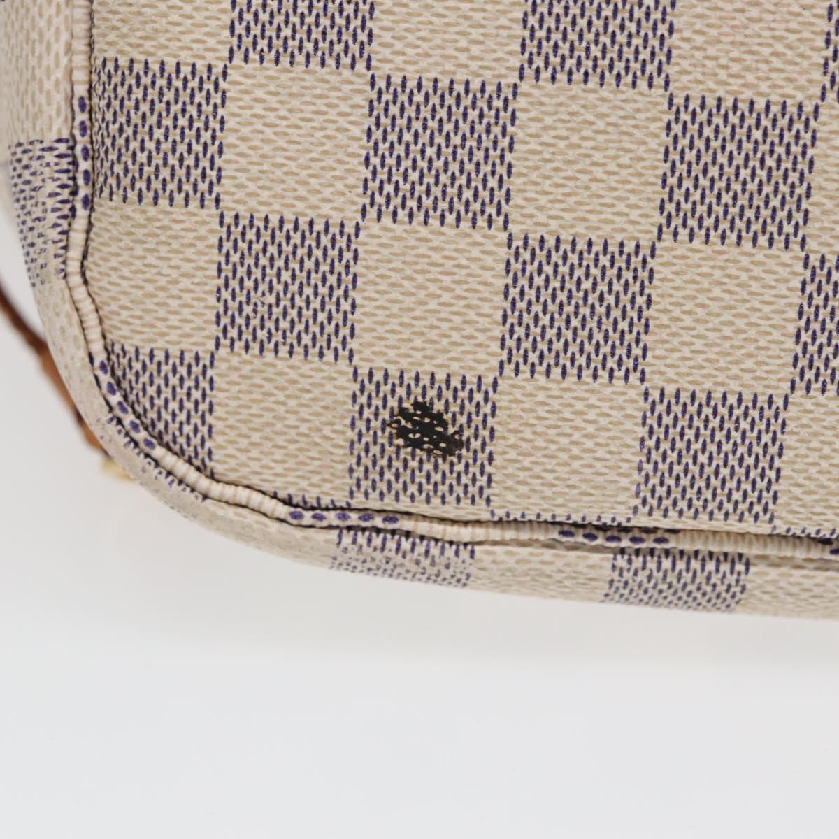 LOUIS VUITTON Damier Azur Neverfull MM Tote Bag N41605 LV 84162
