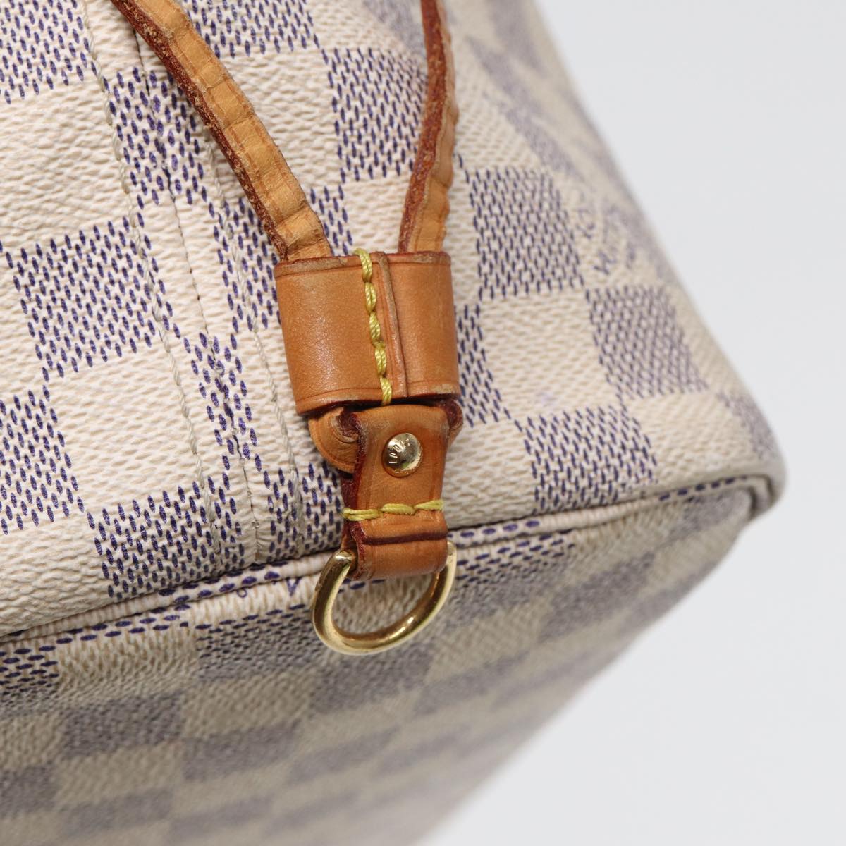 LOUIS VUITTON Damier Azur Neverfull MM Tote Bag N41605 LV 84162
