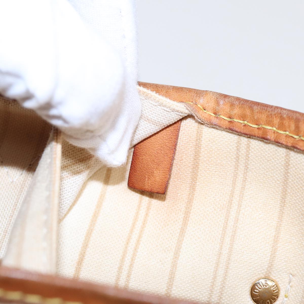 LOUIS VUITTON Damier Azur Neverfull MM Tote Bag N41605 LV 84162