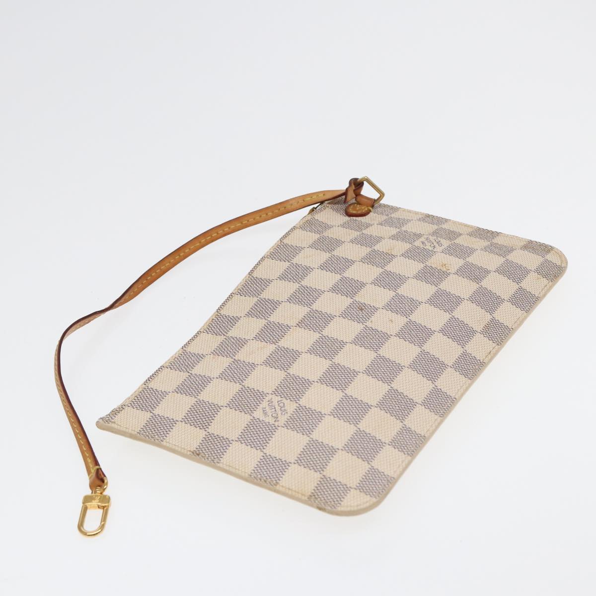 LOUIS VUITTON Damier Azur Neverfull MM Tote Bag N41605 LV 84162