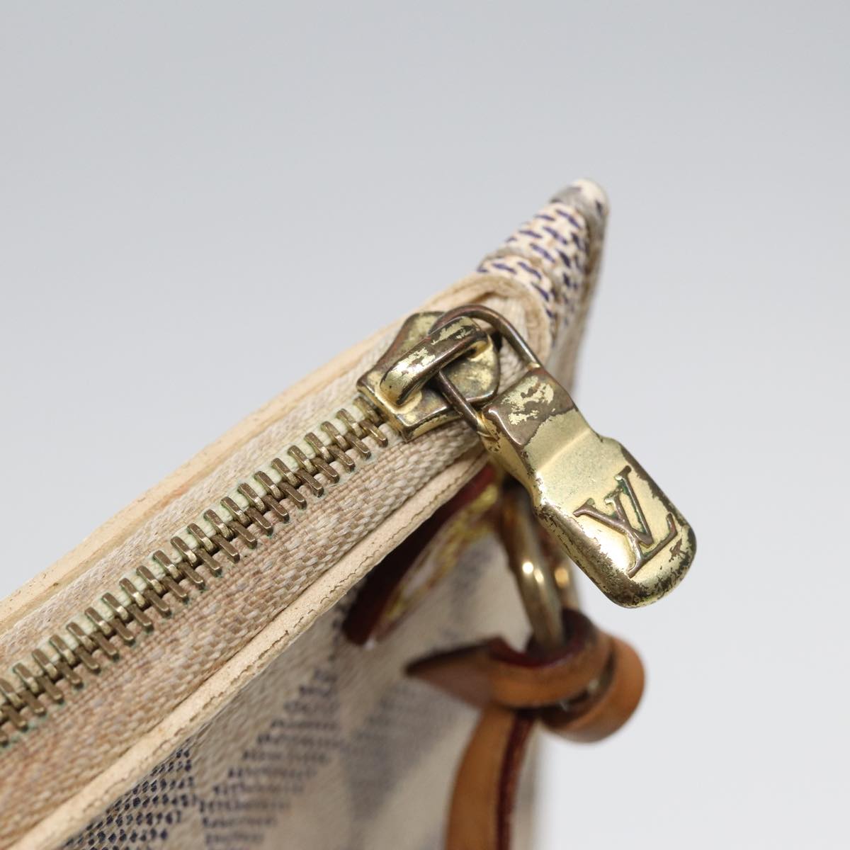 LOUIS VUITTON Damier Azur Neverfull MM Tote Bag N41605 LV 84162