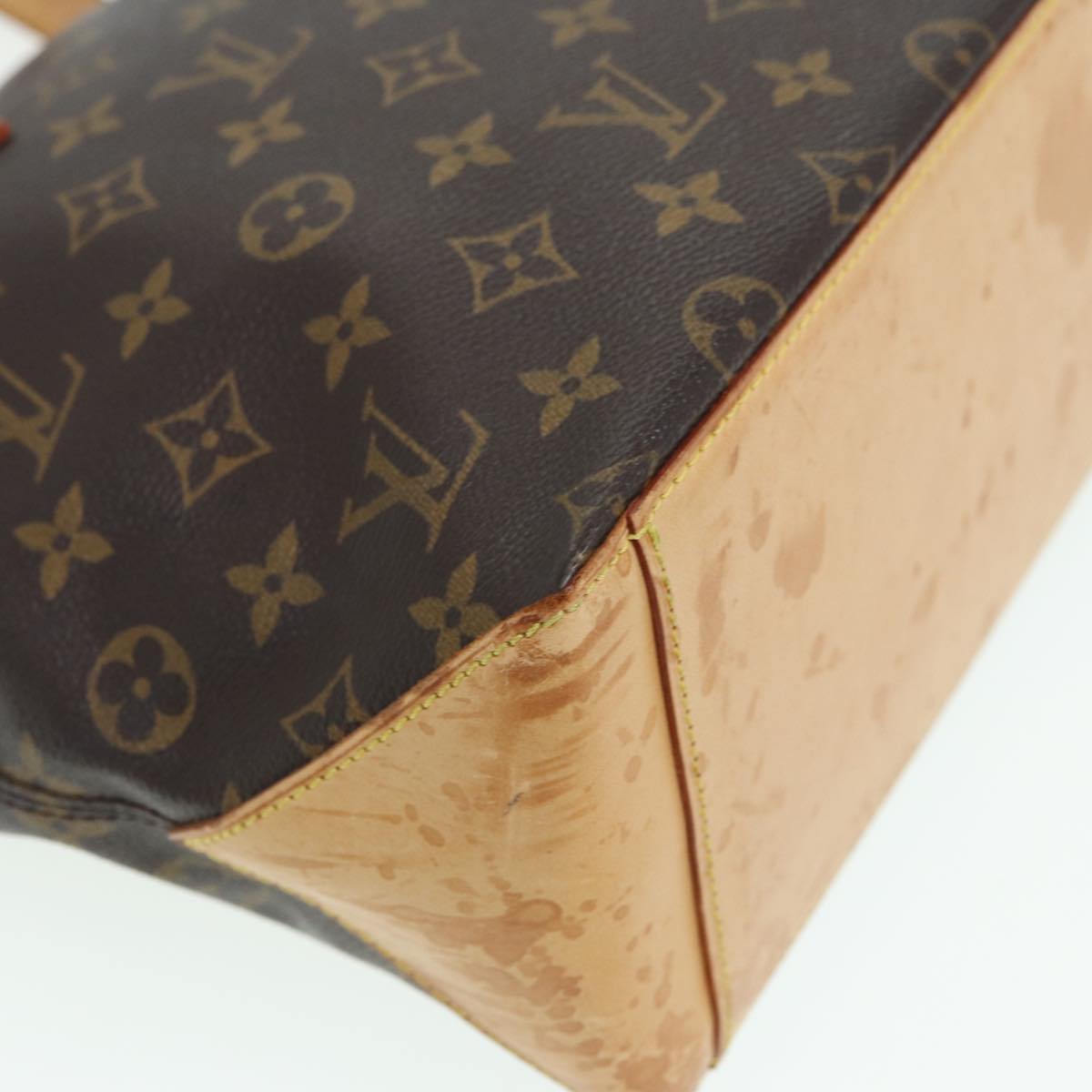 LOUIS VUITTON Monogram Cabas Piano Tote Bag M51148 LV 84163