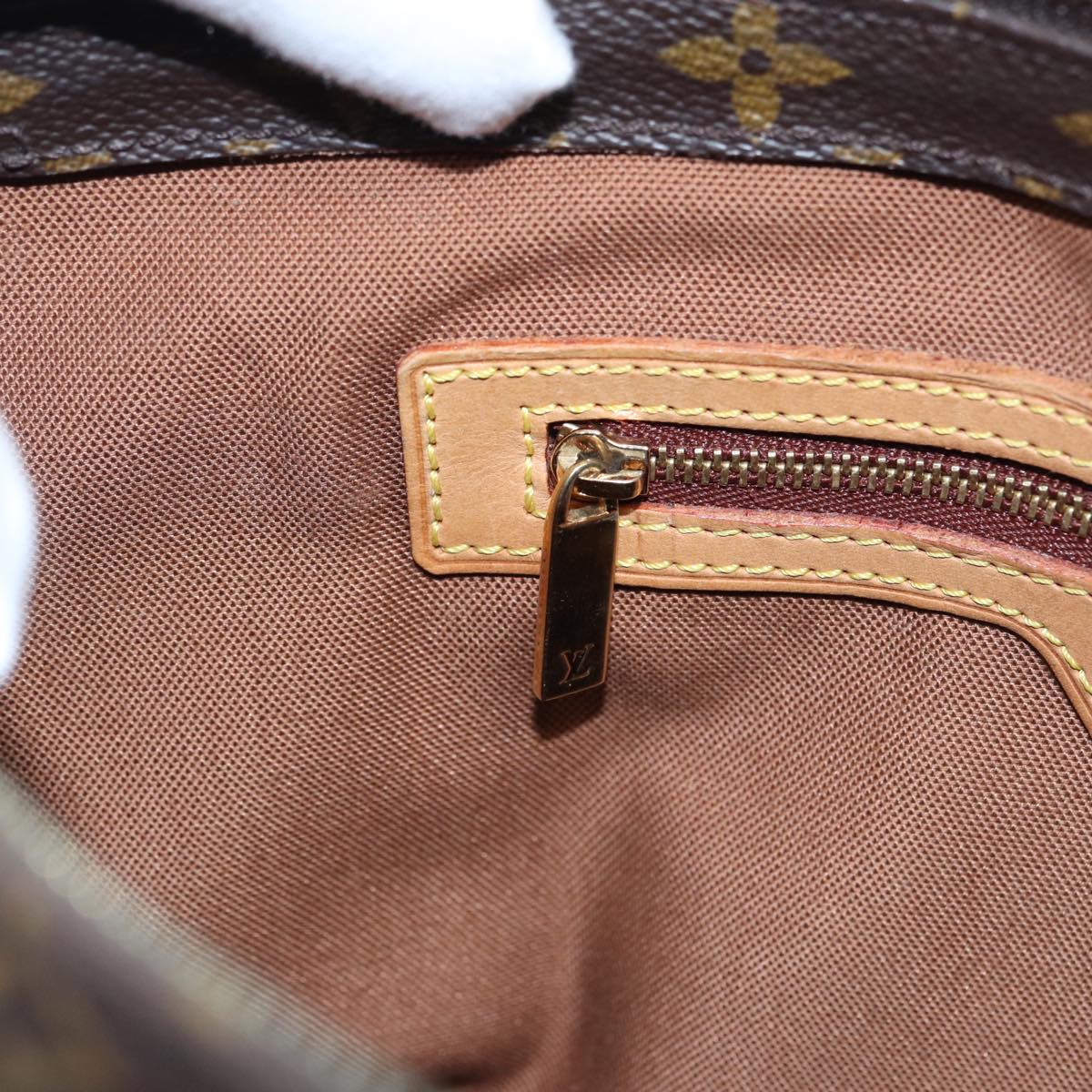 LOUIS VUITTON Monogram Cabas Piano Tote Bag M51148 LV 84163