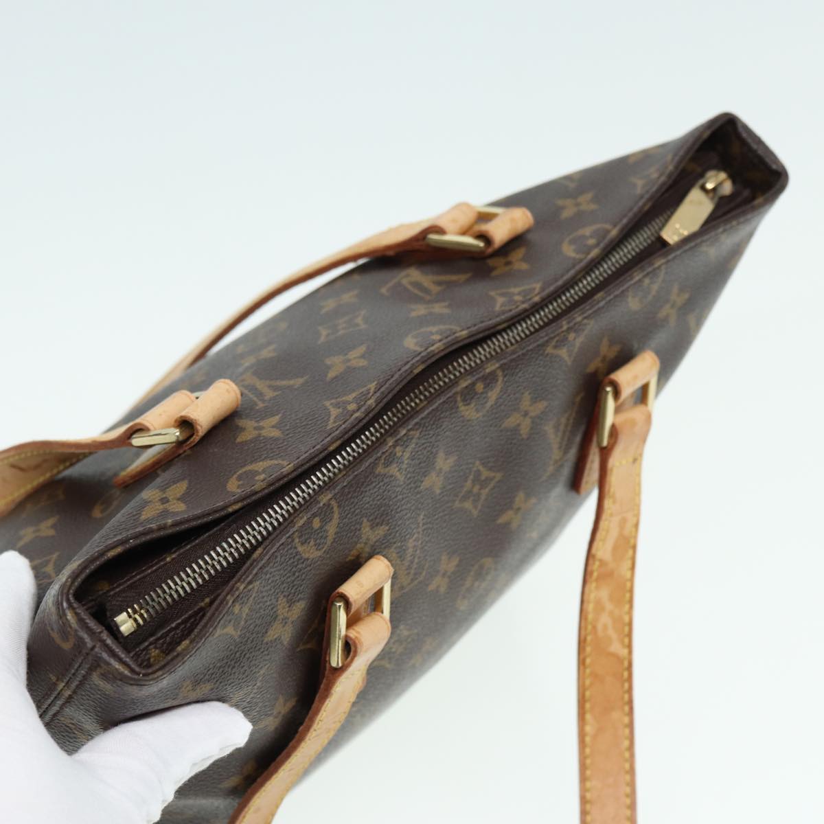 LOUIS VUITTON Monogram Cabas Piano Tote Bag M51148 LV 84163