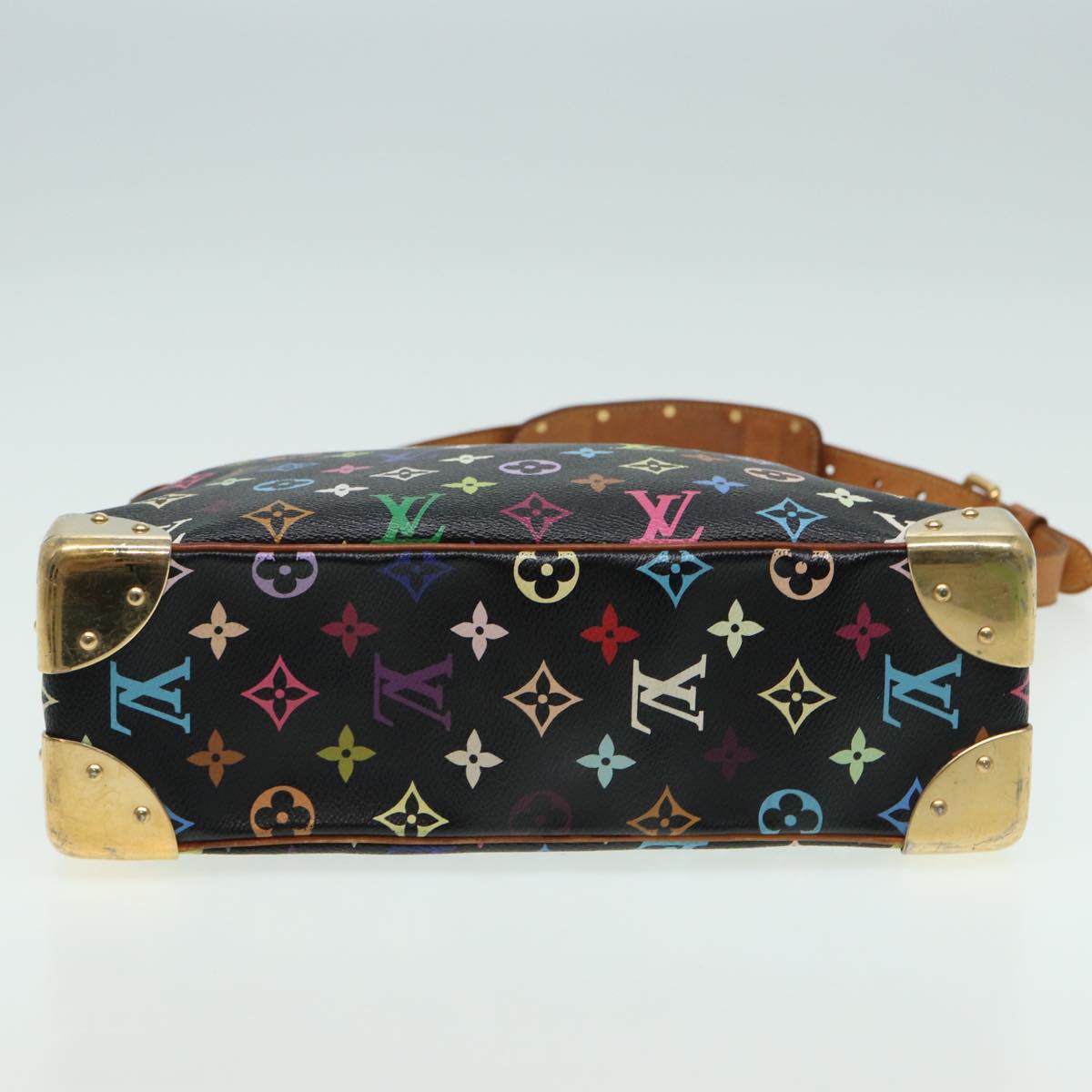 LOUIS VUITTON Monogram Multicolor Boulogne Shoulder Bag Black M92638 84165