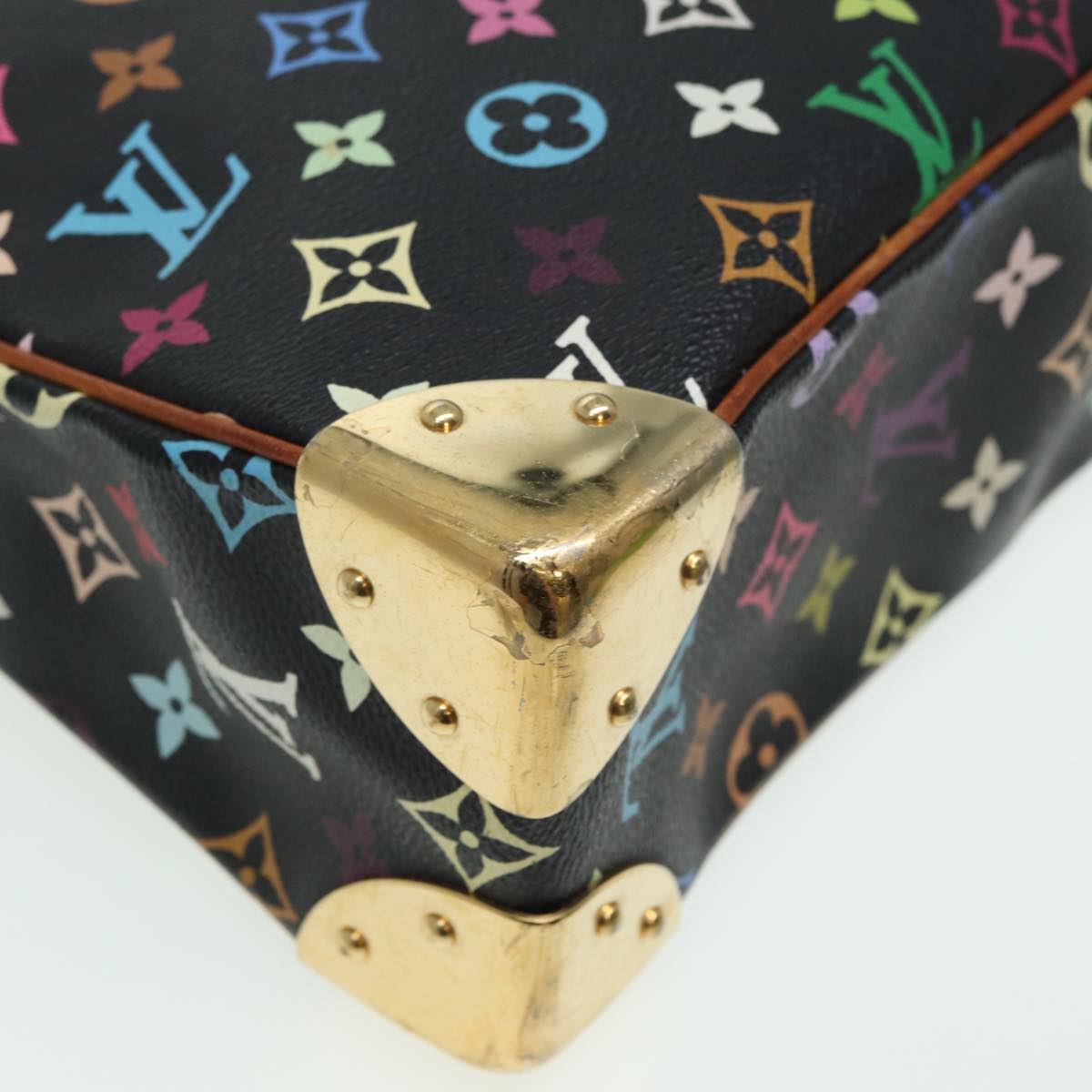 LOUIS VUITTON Monogram Multicolor Boulogne Shoulder Bag Black M92638 84165