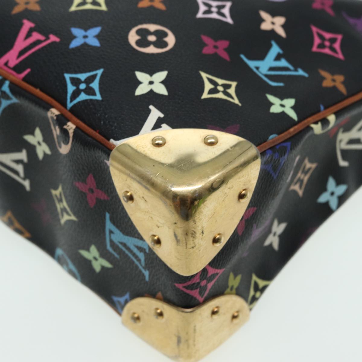 LOUIS VUITTON Monogram Multicolor Boulogne Shoulder Bag Black M92638 84165