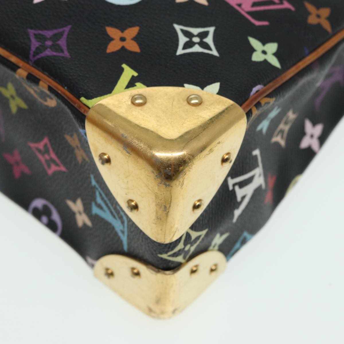 LOUIS VUITTON Monogram Multicolor Boulogne Shoulder Bag Black M92638 84165