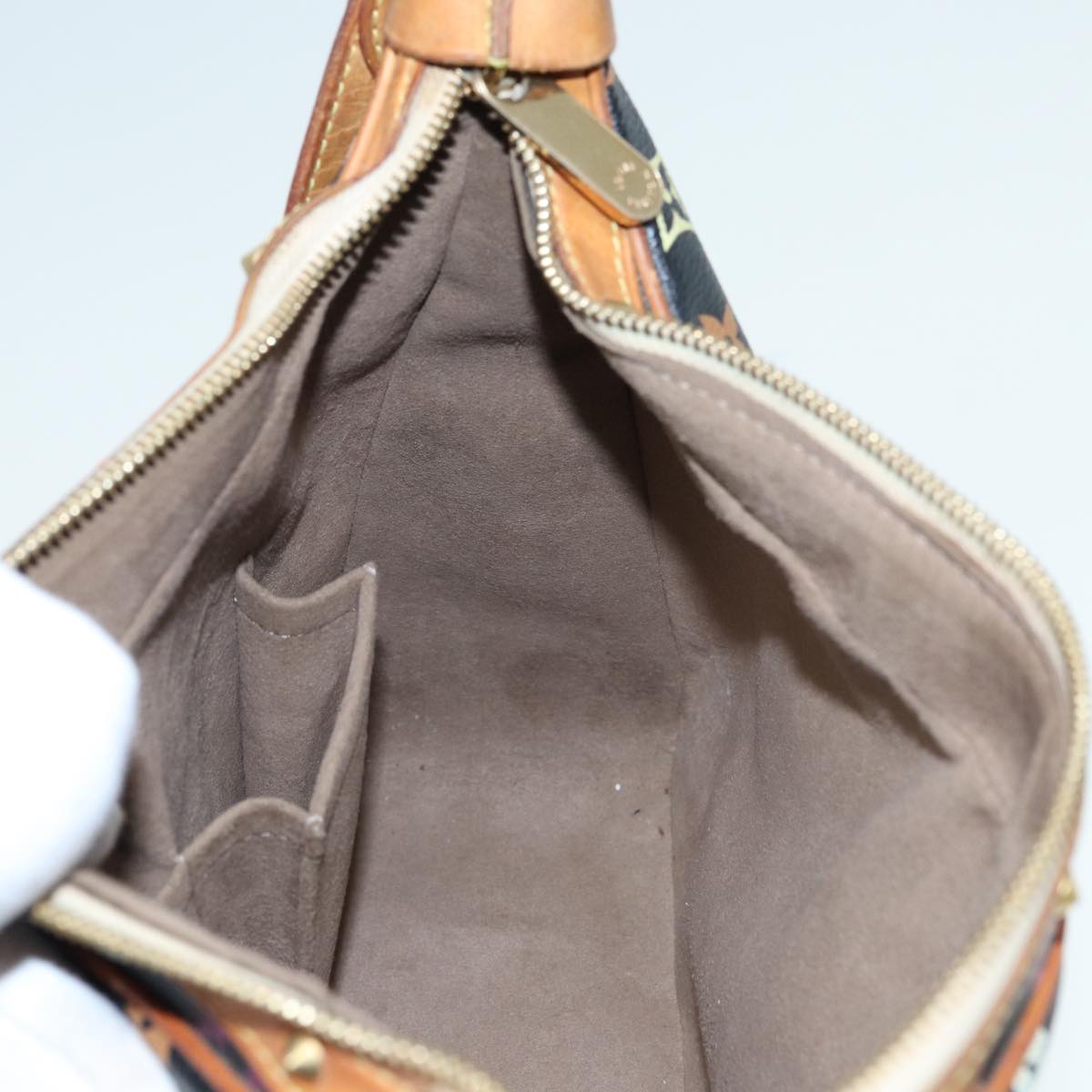 LOUIS VUITTON Monogram Multicolor Boulogne Shoulder Bag Black M92638 84165