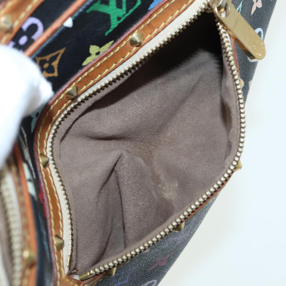 LOUIS VUITTON Monogram Multicolor Boulogne Shoulder Bag Black M92638 84165