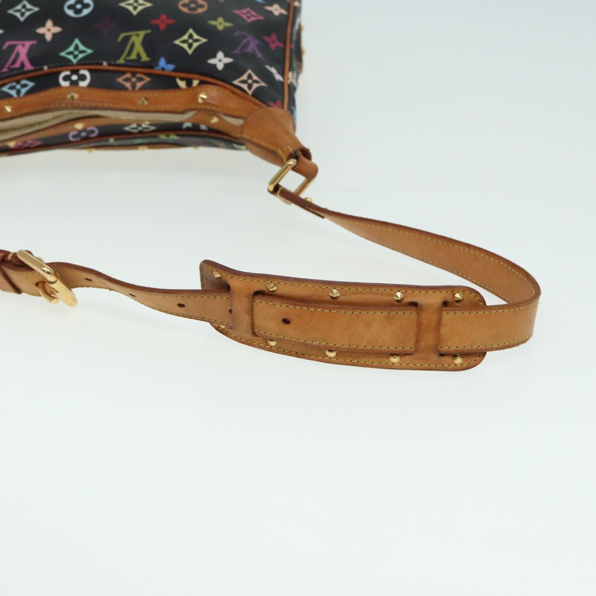 LOUIS VUITTON Monogram Multicolor Boulogne Shoulder Bag Black M92638 84165