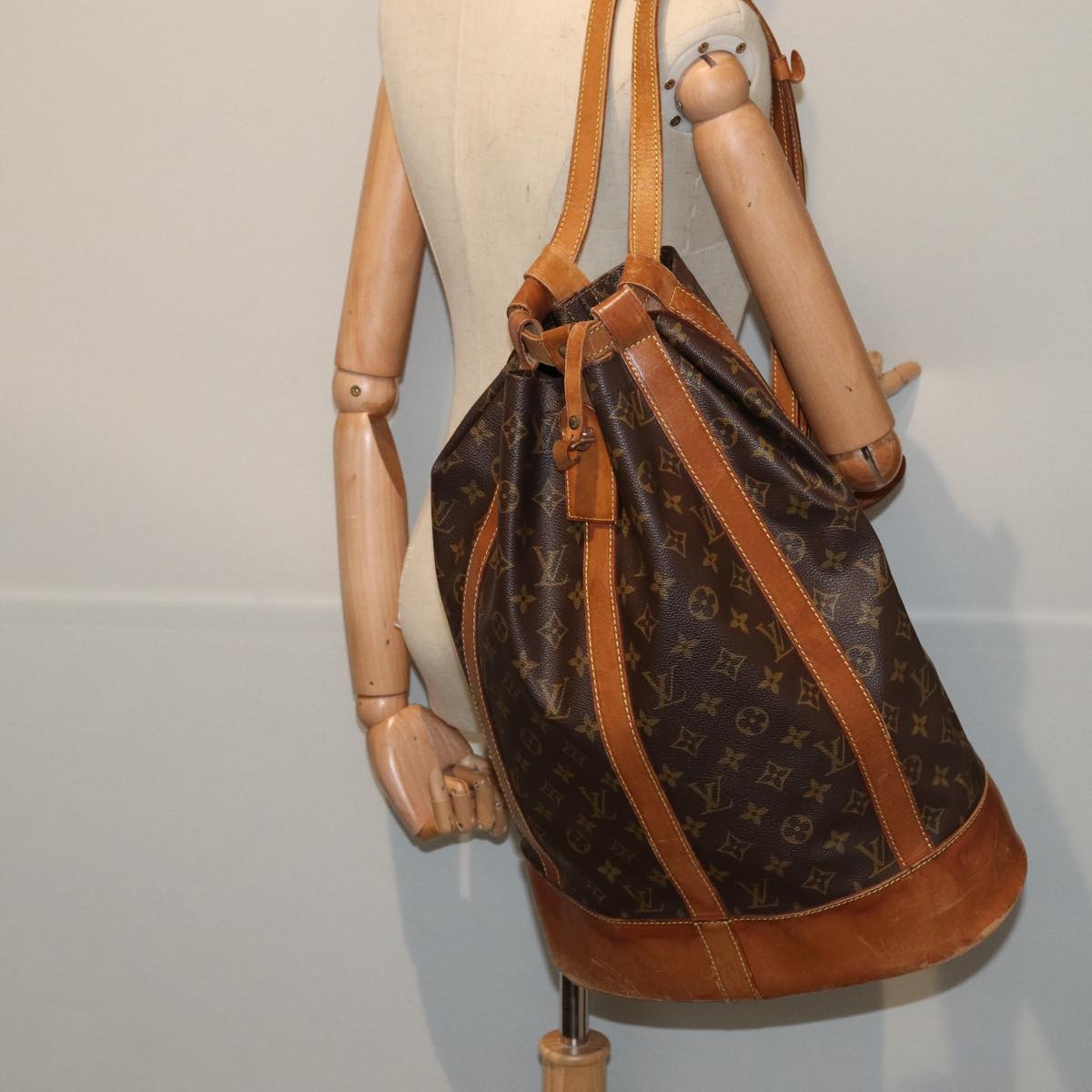 LOUIS VUITTON Monogram Randonnee GM Shoulder Bag M42244 LV 84171