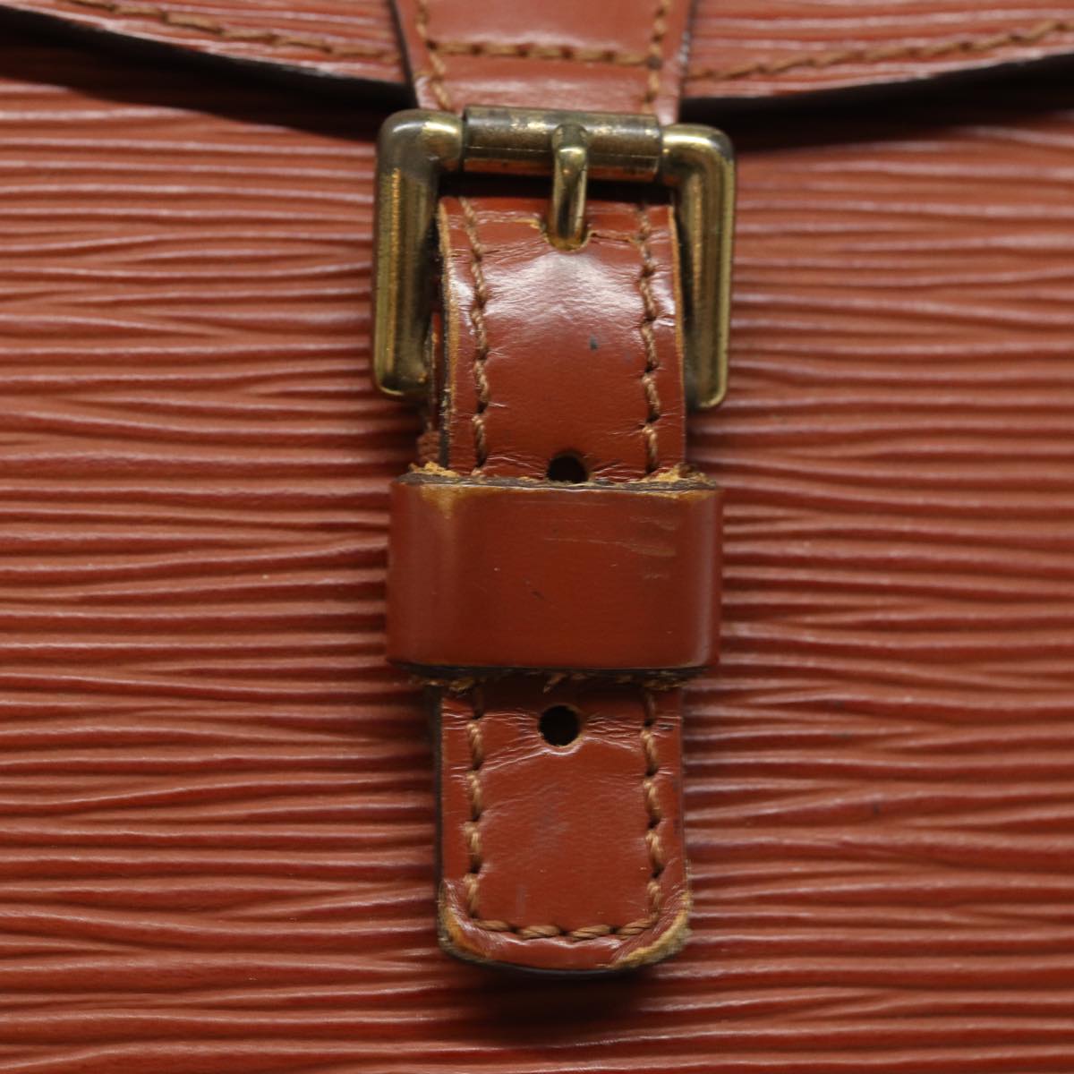 LOUIS VUITTON Epi Jeune FilleMM Shoulder Bag Brown M52153 LV 84176