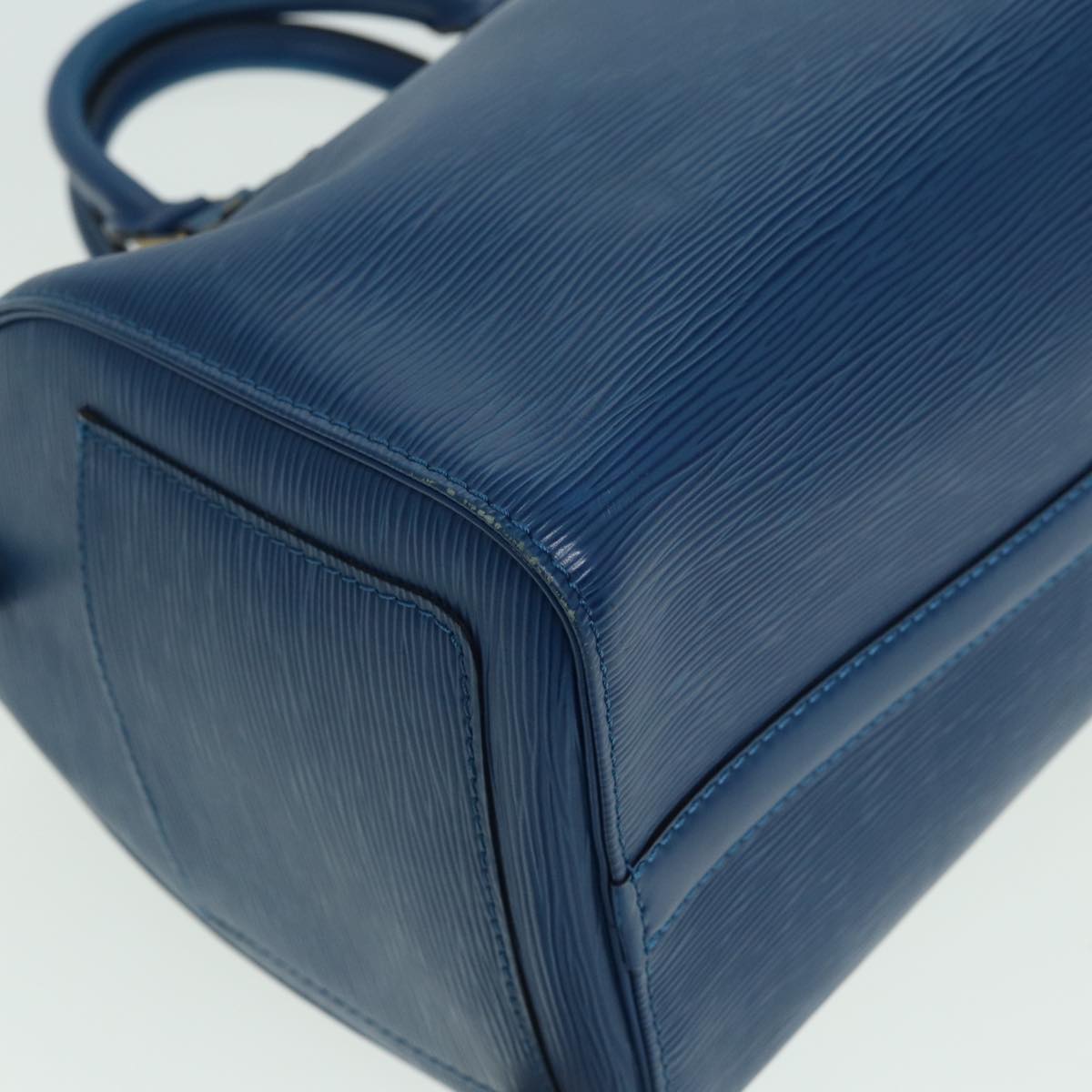 LOUIS VUITTON Epi Speedy 30 Hand Bag Toledo Blue M43005 LV 84183