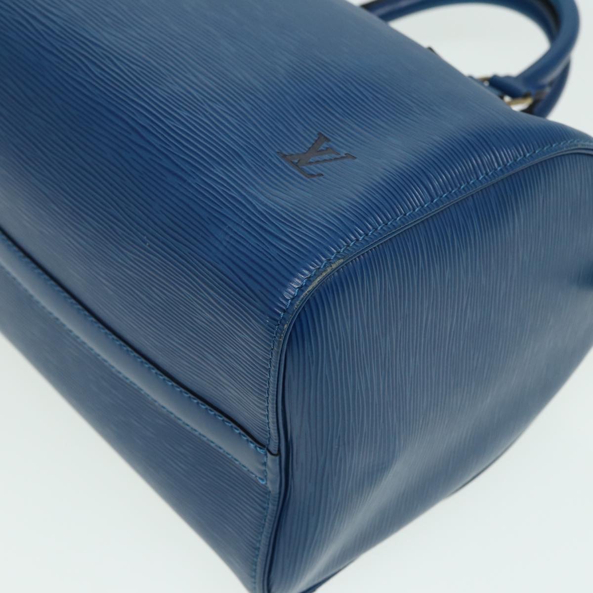 LOUIS VUITTON Epi Speedy 30 Hand Bag Toledo Blue M43005 LV 84183