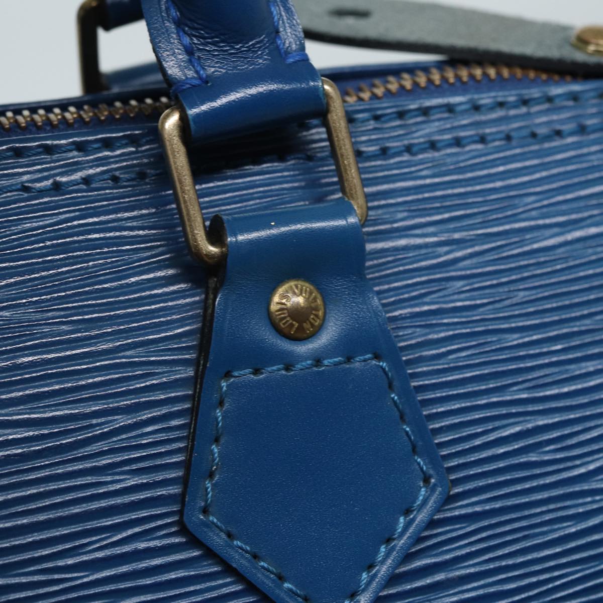 LOUIS VUITTON Epi Speedy 30 Hand Bag Toledo Blue M43005 LV 84183