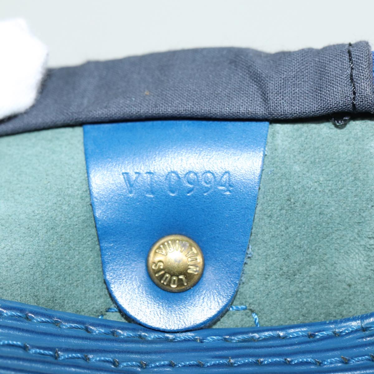 LOUIS VUITTON Epi Speedy 30 Hand Bag Toledo Blue M43005 LV 84183